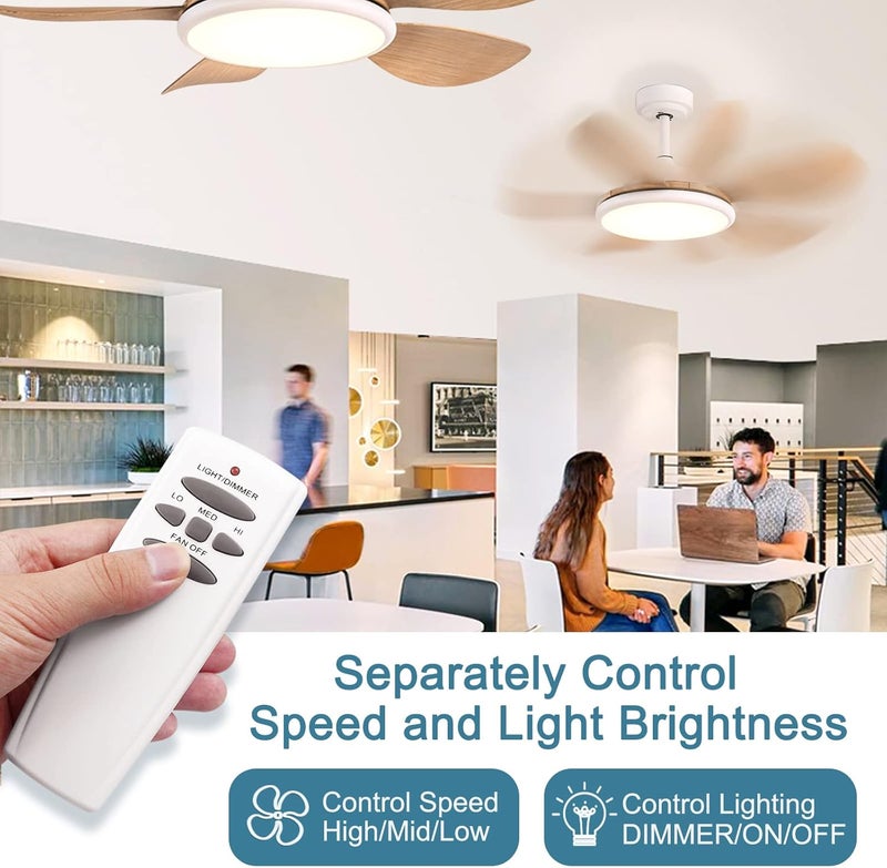 Onisamt Universal Ceiling Fan Remote Control Kit Dimmable, Replacement for Hampton Bay,Hunter, Honeywell, Westinghouse FAN-28R Fan-HD CHQ7078T UC7078T L3H2010FANHD L3H2014FANHD RR7079T Fan-HD5 - Image 2